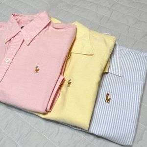 Ralph Lauren x 3 Oxford Slim Fit Shirts